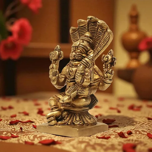 Antique_100%_Pure_Brass_Lord_Narasimha_With_Goddess_Lakshmi_Statue_Idol_Statue