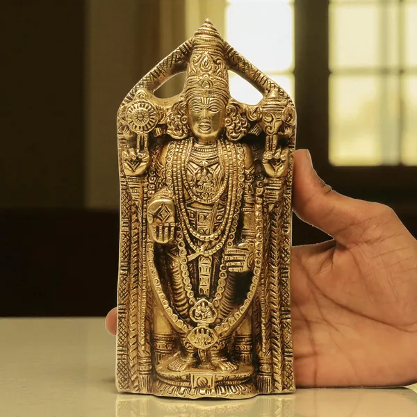 Antique_Brass_Venkateshwara_Swamy_Idol,_Tirupati_Balaji_Idol_For_Pooja_Room,_Perumal_Statue_For_Home_Decor,Office,_Temple_And_Gift_Showpiece