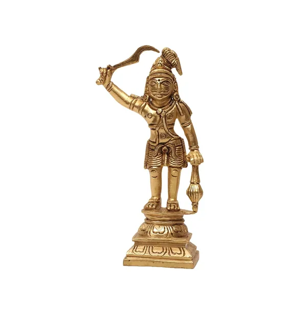 Antique_Brass_Karuppasamy_Idol_Statue_For_Pooja,_Home_Decor,_Showpiece
