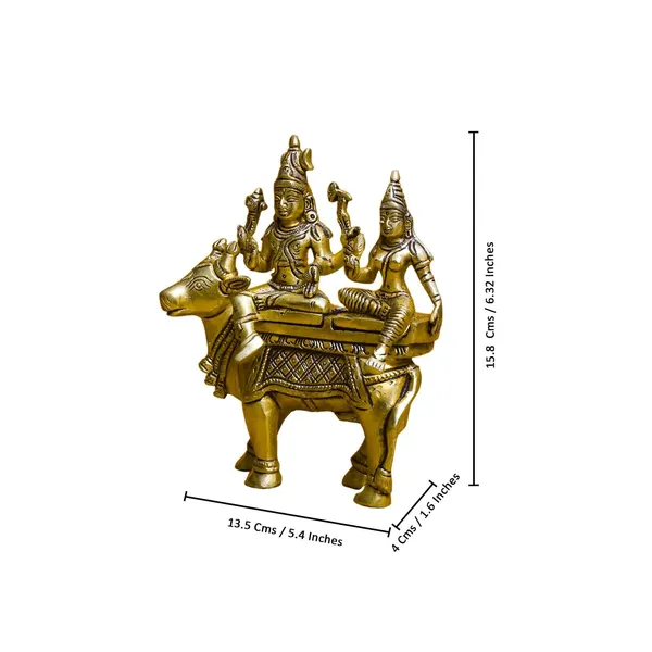 Antique_Brass_Pradosh_Idol_For_Home,Pooja_Room,Statue_For_Car_Dashboard