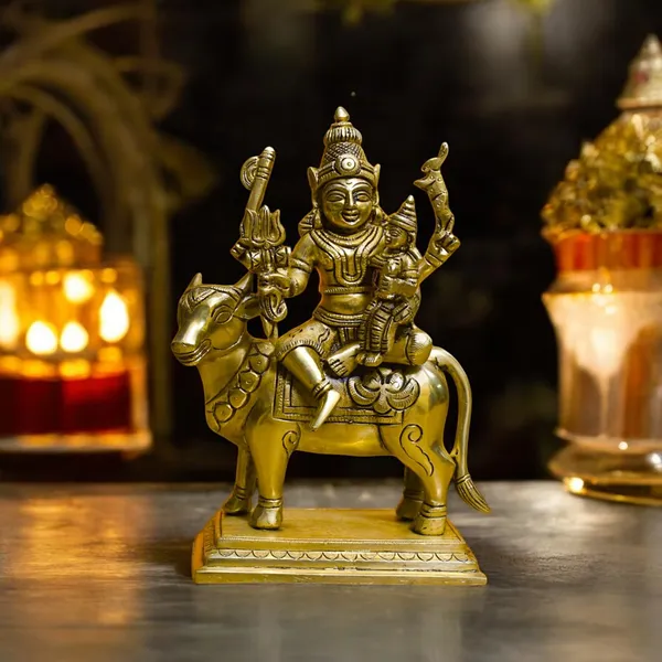 Antique_Brass_Pradosh_Vrat_Idol,_Shiv_Idol,_Shiv_Shankar_Murti/Statue_For_Pooja