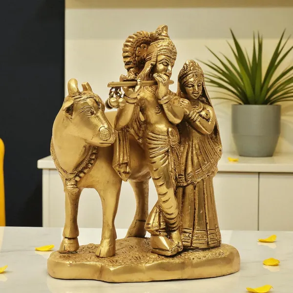 Antique_Brass_Lord_Radha_Krishna_Statue_With_Cow_For_Pooja_Room,_Gopal_Murti,_Idol_Gift_For_Wedding,_Anniversary,_House_Warming,_Ceremony_And_Home_Decor