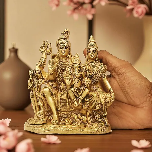 Antique_Shiv_Parivar_Murti_For_Home_Pooja,_Shiva_Parvati_Statue_With_Family,_Idol_For_House_Warming_Gift_And_Decor