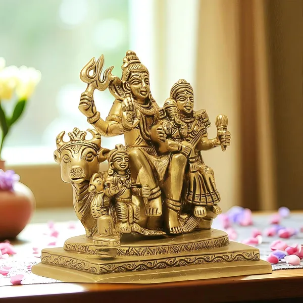 Antique_Shiv_Parivar_Murti_For_Home_Pooja,_Shiva_Parvati_Statue_With_Family,_Idol_For_House_Warming_Gift_And_Decor