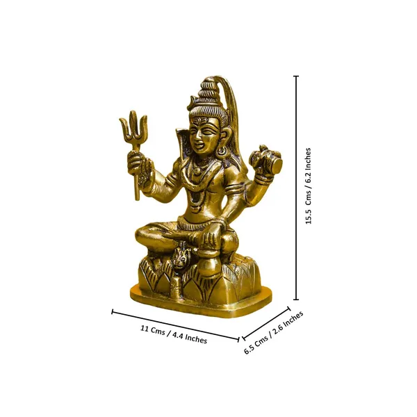 Antique_Shiva_Idol_For_Home_Pooja_Room,_Mahadev_Murti_With_Trishul_And_Damru,_Statue_For_House_Warming_Gift_And_Decor