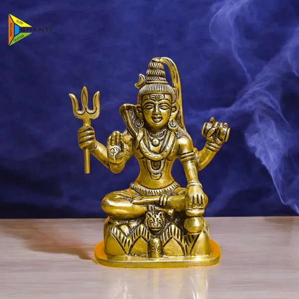 Antique_Shiva_Idol_For_Home_Pooja_Room,_Mahadev_Murti_With_Trishul_And_Damru,_Statue_For_House_Warming_Gift_And_Decor