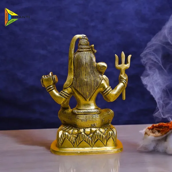 Antique_Shiva_Idol_For_Home_Pooja_Room,_Mahadev_Murti_With_Trishul_And_Damru,_Statue_For_House_Warming_Gift_And_Decor