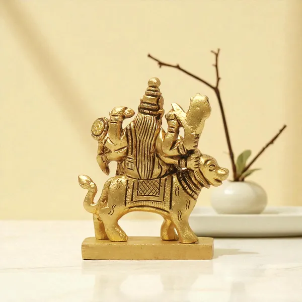 SHANTI
Brass
Durga
MATA
Idol/Murti
for
Puja
Room