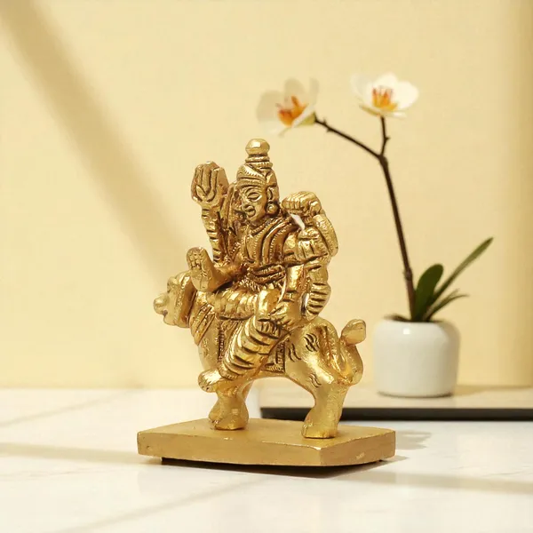 SHANTI
Brass
Durga
MATA
Idol/Murti
for
Puja
Room