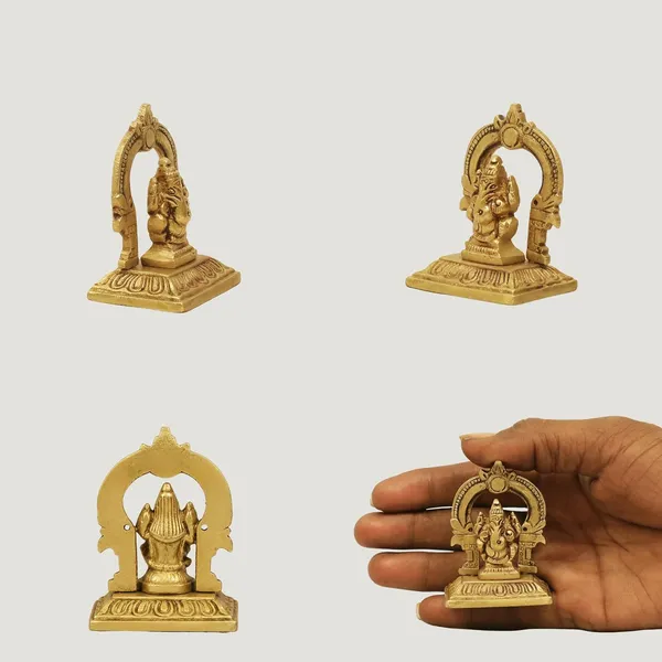 SHANTI_Brass_Laxmi_Ganesh_Idol_for_Home_puja_ganpati_Idol_Lakshmi_Ganesh_murti_for_Gift_vinayaka_Idol_Vinayagar_Statue_for_Home_d�cor,_Office_Desk,_showpiece,_House_Warming