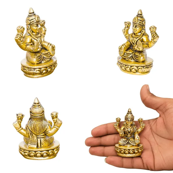 SHANTI_Brass_Laxmi_Ganesh_Idol_for_Home_puja_ganpati_Idol_Lakshmi_Ganesh_murti_for_Gift_vinayaka_Idol_Vinayagar_Statue_for_Home_d�cor,_Office_Desk,_showpiece,_House_Warming