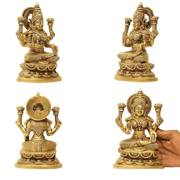 SHANTI_Brass_Laxmi_Ganesh_Idol_for_Home_puja_ganpati_Idol_Lakshmi_Ganesh_murti_for_Gift_vinayaka_Idol_Vinayagar_Statue_for_Home_d�cor,_Office_Desk,_showpiece,_House_Warming