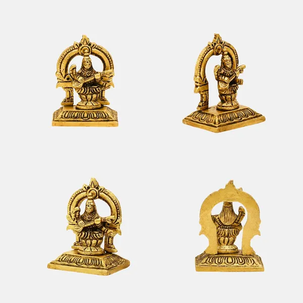 SHANTI_Brass_Laxmi_Ganesh_Saraswati_Idol_for_Home_puja_Statue_for_Home_d�cor,_Office_Desk,_showpiece,_House_Warming.