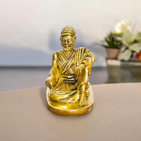 Antique_100%_Pure_Brass_Chhatrapati_Shivaji_Maharaj_The_Legend_Of_Maharashtra_Statue