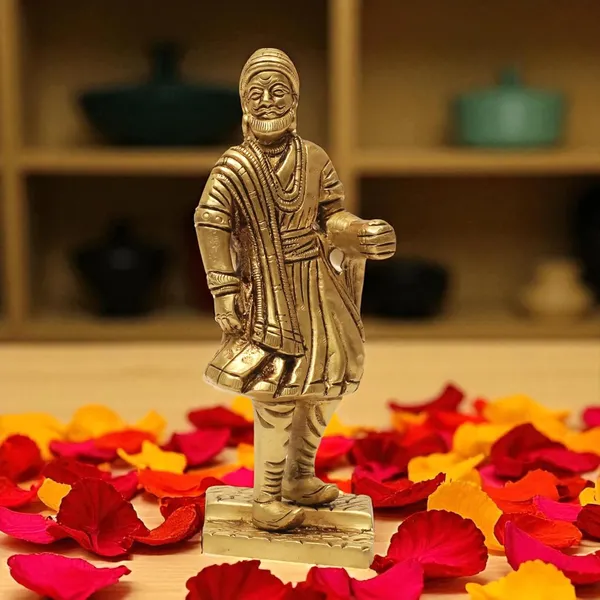Antique_100%_Pure_Brass_Chhatrapati_Shivaji_Maharaj_The_Legend_Of_Maharashtra_Statue_For_Pooja
