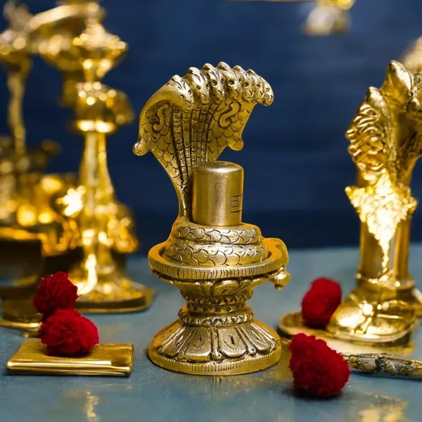 SHANTI_Brass_Shivling_for_Home_Puja,_Shiva_Lingam_for_Temple,_Office_Desk,_Gift_&_Décor_
