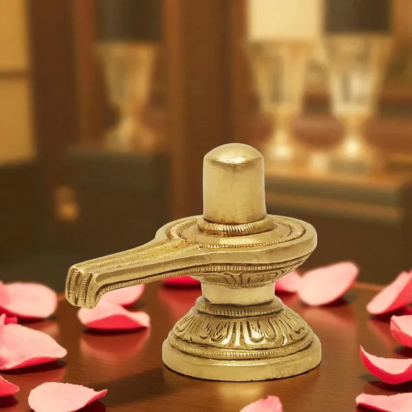 SHANTI_Brass_Shivling_for_Home_Puja,_Shiva_Lingam_for_Temple,_Office_Desk,_Gift_&_Décor_