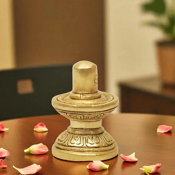 SHANTI_Brass_Shivling_for_Home_Puja,_Shiva_Lingam_for_Temple,_Office_Desk,_Gift_&_Décor_