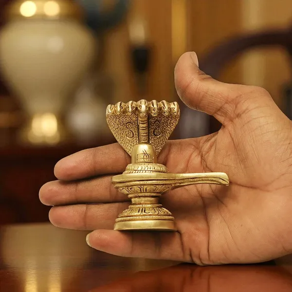 SHANTI_Brass_Shivling_for_Home_Puja,_Shiva_Lingam_for_Temple,_Office_Desk,_Gift_&_Décor_