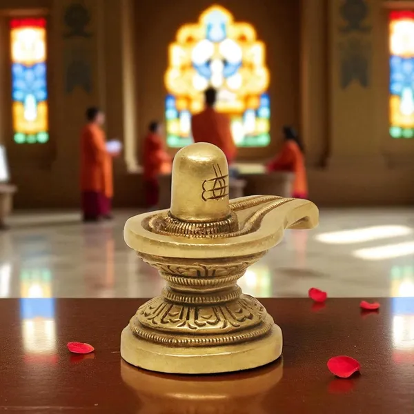 SHANTI_Brass_Shivling_for_Home_Puja,_Shiva_Lingam_for_Temple,_Office_Desk,_Gift_&_Décor_