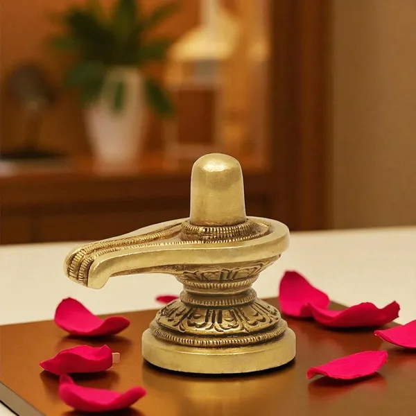 SHANTI_Brass_Shivling_for_Home_Puja,_Shiva_Lingam_for_Temple,_Office_Desk,_Gift_&_Décor_