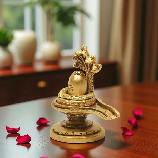 SHANTI_Brass_Shivling_for_Home_Puja,_Shiva_Lingam_for_Temple,_Office_Desk,_Gift_&_Décor_