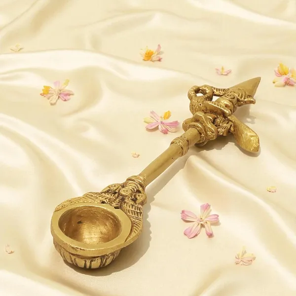Antique_Handcrafted_Brass_Spoon_|_Charnamrit_Spoon_For_Pooja