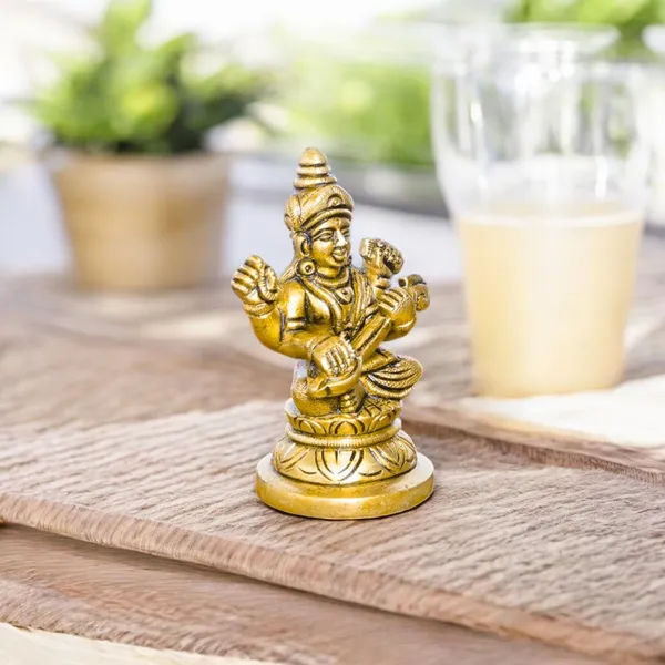 Antique_100%_Pure_Brass_Goddess_Saraswati_Idol_Statue_,_Hindu_Goddess_Of_Knowledge,_Art_Decor_Gifts_For_Pooja