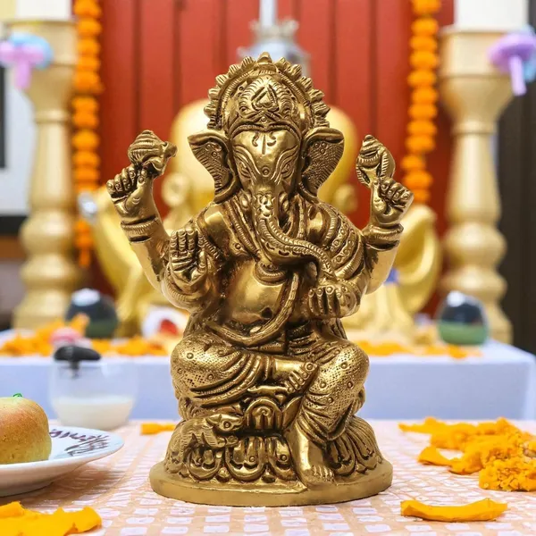 Antique_Brass_Ganesh_Idol_For_Home_Pooja,_Ganesh_Murti_For_Gift_Vinayaka_Idol_Vinayagar_Statue_For_Home_Decor,_Office_Desk,_Showpiece,_House_Warming