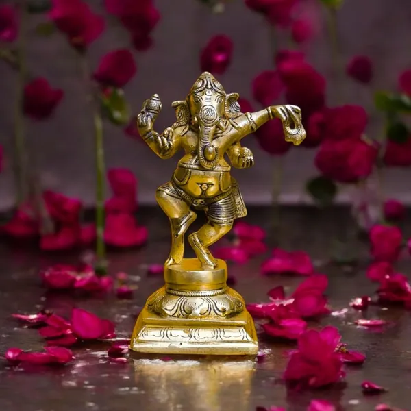 Antique_Brass_Dancing_Ganesh_Idol_For_Home_Decor_,Ganesh_Murti_For_Gift_Vinayaka_Idol_Vinayagar_Statue_For_Home_Pooja,_Office_Desk,_Showpiece,_House_Warming