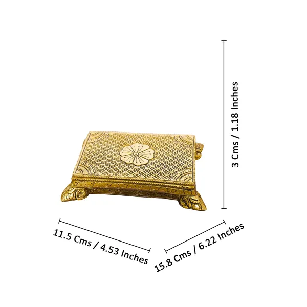 Antique_100%_Pure_Brass_Chowki_For_Pooja_Temple,Mandir_And_Home