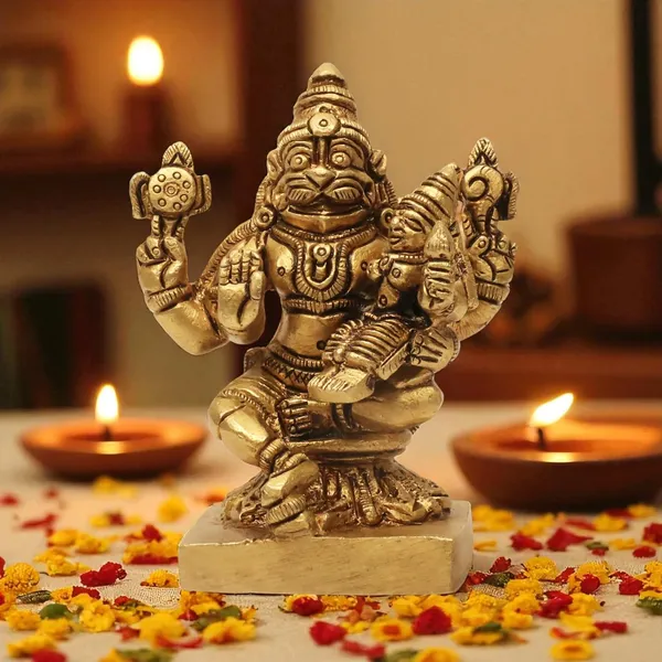 Antique_Brass_Lakshmi_Narasimha_Swamy_Idol/Narasimha_Idol