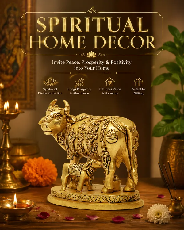 Antique_Brass_Kamadhenu_Idol_Cow_And_Calf_For_Pooja