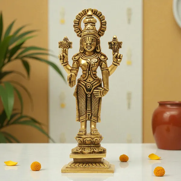 Antique_Brass_Venkateshwara_Swamy_Idol,_Tirupati_Balaji_Idol_For_Pooja_Room,_Perumal_Statue_For_Home_Decor,Office,_Temple_And_Gift_Showpiece