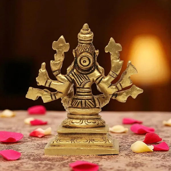 Antique_100%_Pure_Brass_Varahi_Amman_Statue_Varahi_Idol_For_Puija_Mandir,_Home_Decor
