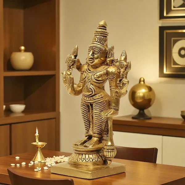Antique_100%_Pure_Brass_Astadhatu_Lord_Bhagwan_Vishnu_Narayan_Idol_Gada_On_Lotus_Statue_For_Home_Decor,_Mandir,_Temple,_Pooja,_Gift