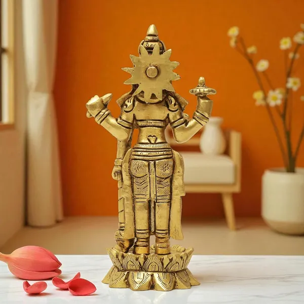 Antique_100%_Pure_Brass_Lotus_Narayan_Kamal_Vishnu_Standing_On_Lotus_For_Pooja,_Krishna_Idol_Murti_Decoretive_Showpiece