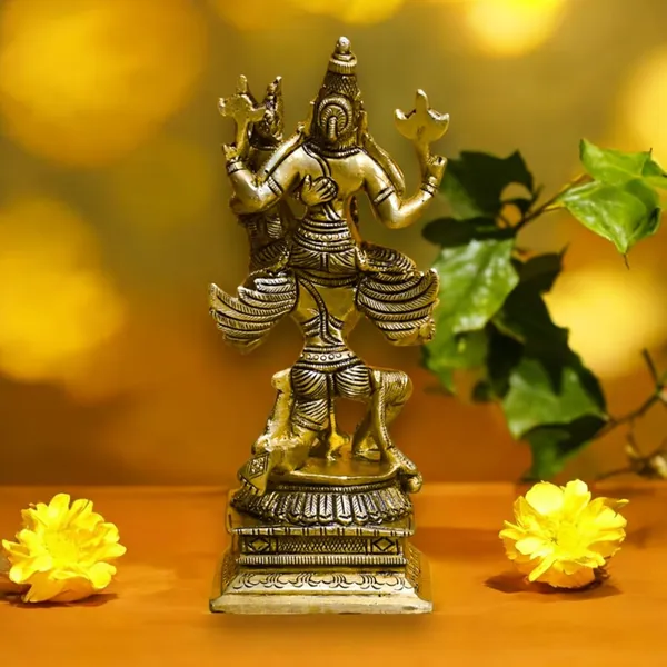 Antique_Brass_Set_Of_Lakshmi_Vishnu_Ji_Sitting_On_Garun_Dev_Murti_Maa_Laxmi_Vishnu_Resting_Idol_Lakshmi_Narayan_Statue_For_Home_Temple_Diwali_Pooja