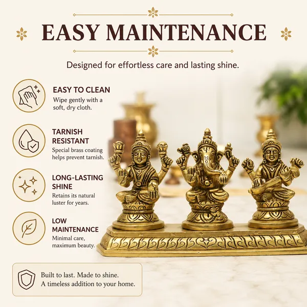 Antique_Brass_Laxmi_Ganesh_Idol_For_Home_Pooja_,_Lakshmi_Ganesh_Murti_For_Gift_Vinayaka_Idol_Vinayagar_Statue_For_Home_Decor,_Office_Desk,_Showpiece,_House_Warming