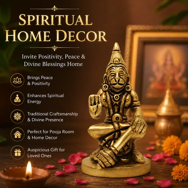 Antique_Hanuman_Murti_For_Pooja_Mandir,_Bajrangbali_Idol_For_Home,_Statue_For_House_Warming_Gift_And_Decor_For_Pooja