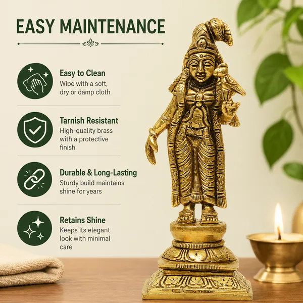 Antique_Andal_And_GodaDevi__Brass_Idol,_Andal_Devi_Murti_Statue_For_Pooja
