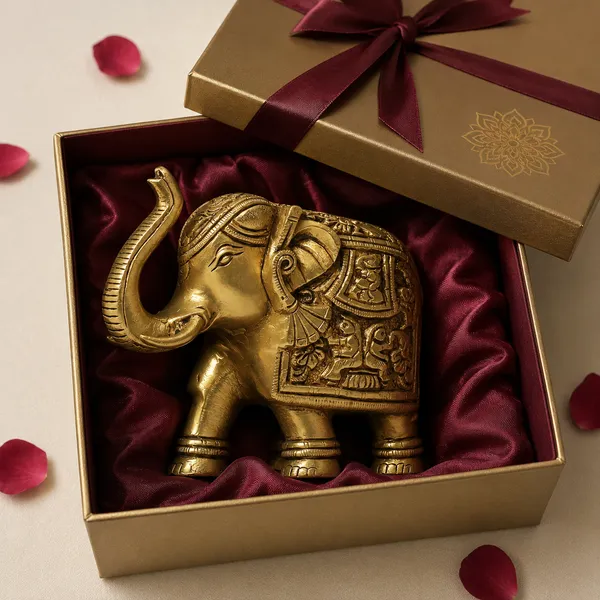 Antique_100%_Pure_Brass_Elephant_Statue_For_Home_Showpiece,_Office_Table_And_Gift_Article,_Animal_Decorative