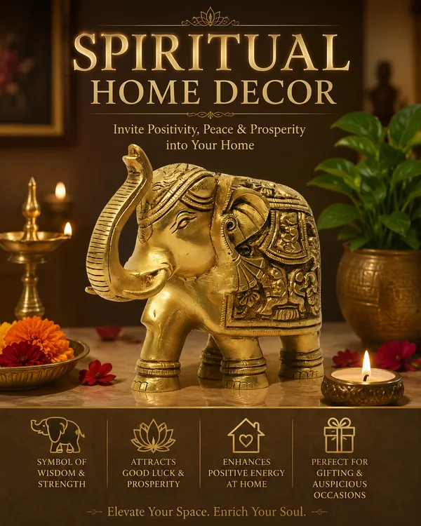 Antique_100%_Pure_Brass_Elephant_Statue_For_Home_Showpiece,_Office_Table_And_Gift_Article,_Animal_Decorative
