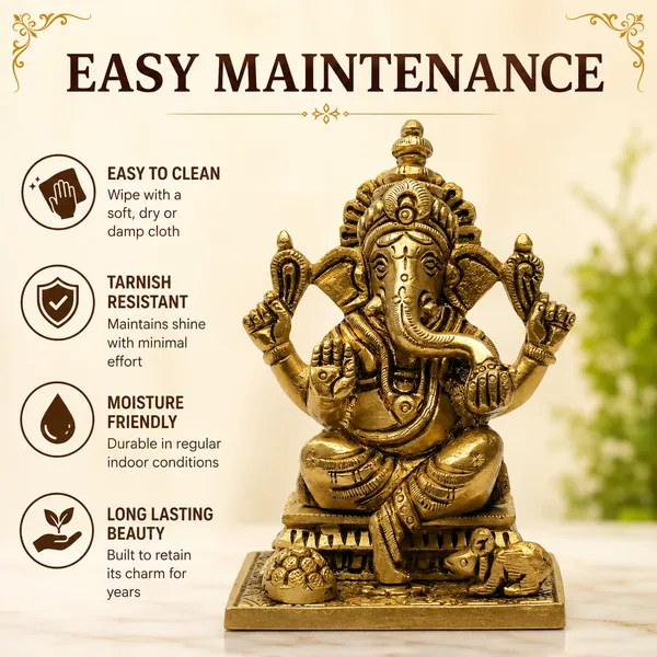 Antique_Brass_Ganesh_Idol_For_Home_Pooja_,Ganesh_Murti_For_Gift_Vinayaka_Idol_Vinayagar_Statue_For_Home_Decor,_Office_Desk,_Showpiece,_House_Warming