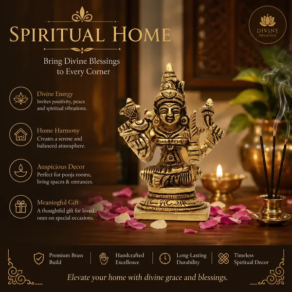 Antique_100%_Pure_Brass_Sri_Kanchi_Kamakshi,_Adhi_Sankarar,_Maha_Periyava_Divine_Holy_Blessing_For_Pooja_Gift