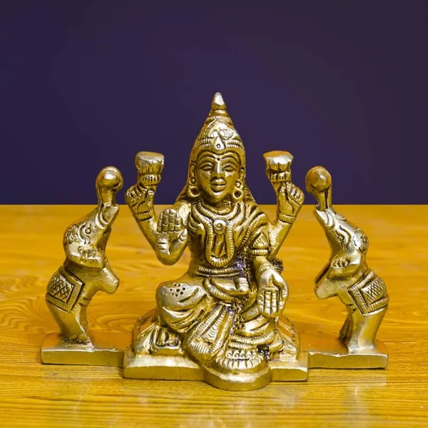 Antique_Brass_Gajalakshmi_Idol_For_Pooja