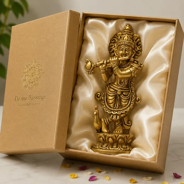Brass_Krishna_Idol_for_Home_Décor,_Pooja_Room,_Office_|Handcrafted_Lord_Krishna_Statue,_Showpiece,_Decorative_Gift