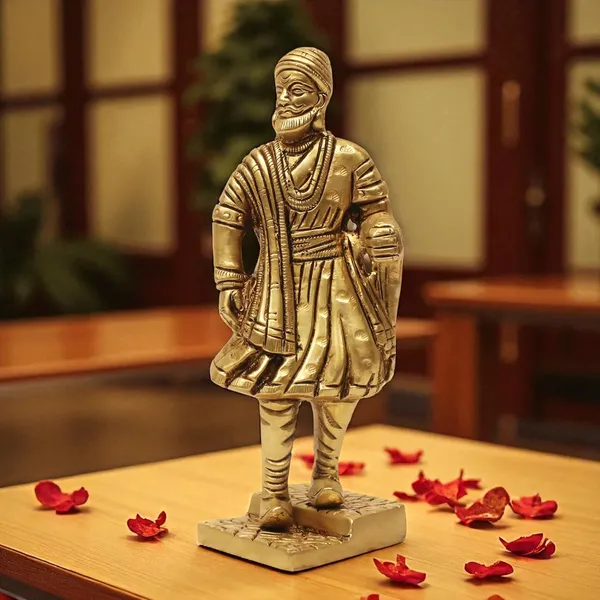 Antique_100%_Pure_Brass_Chhatrapati_Shivaji_Maharaj_The_Legend_Of_Maharashtra_Statue_For_Pooja
