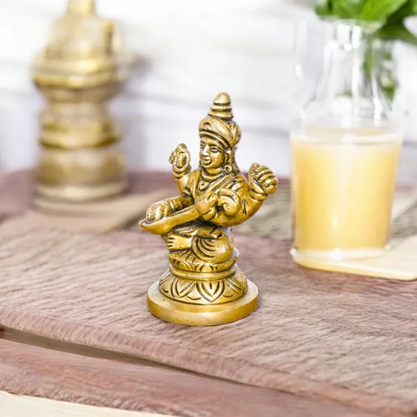 Antique_100%_Pure_Brass_Goddess_Saraswati_Idol_Statue_,_Hindu_Goddess_Of_Knowledge,_Art_Decor_Gifts_For_Pooja
