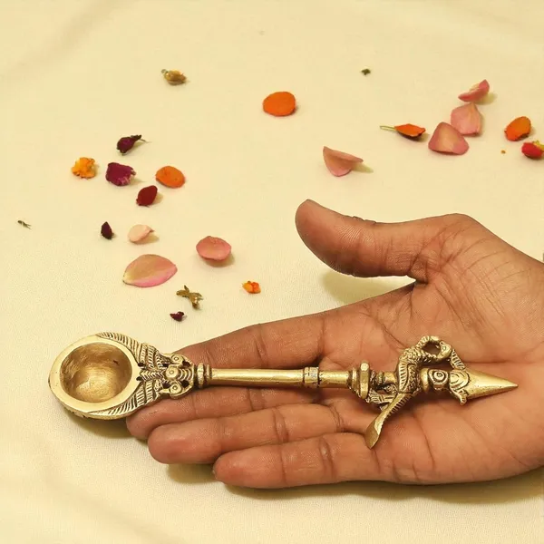 Antique_Handcrafted_Brass_Spoon_|_Charnamrit_Spoon_For_Pooja
